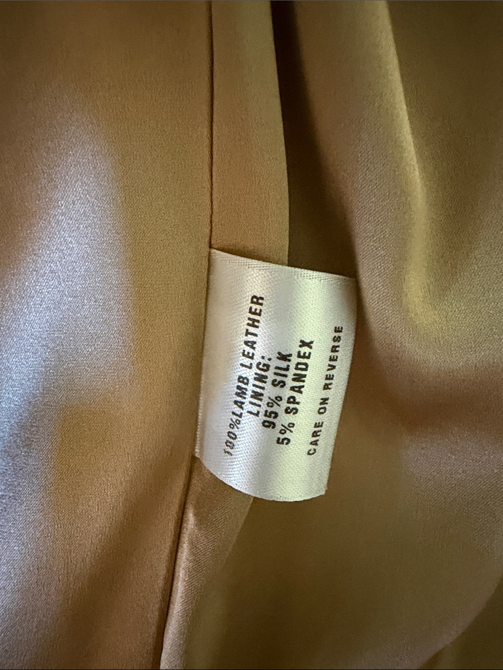 St. John Camel Leather Pencil Skirt - Picture 6 of 8